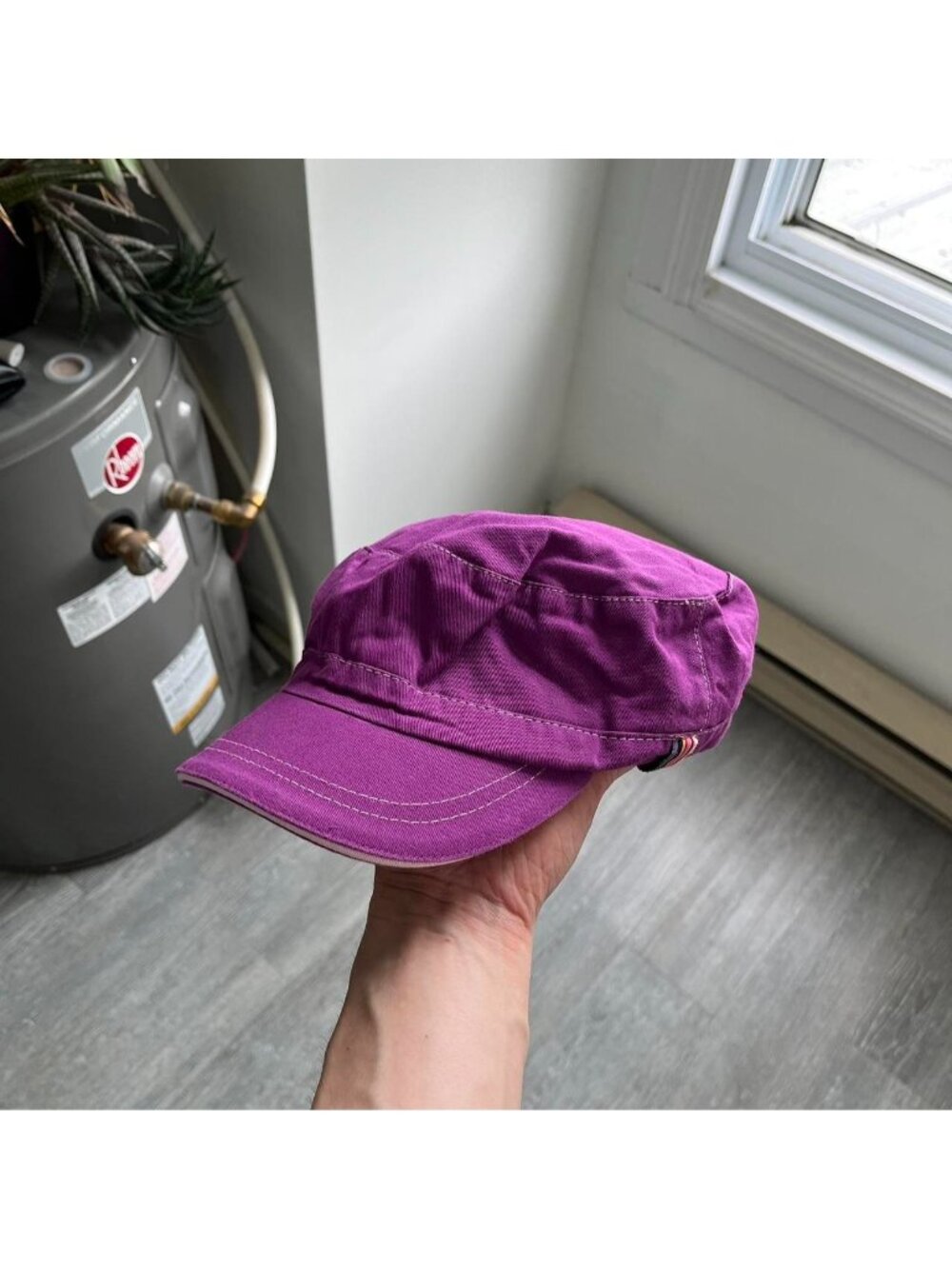 Purple / Pink Vintage Y2K Boxy / Newsboy / Skater Cap / Hat